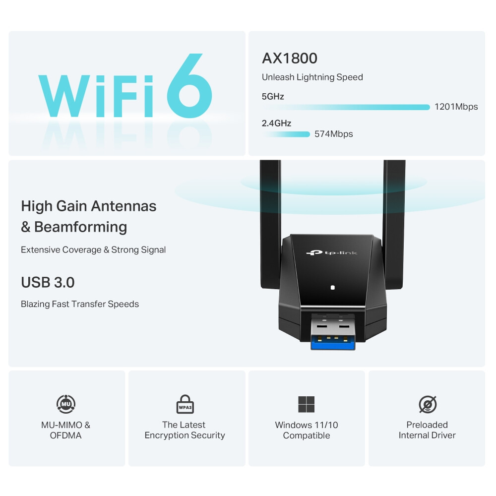 Адаптер TP-LINK Archer TX30U Plus — изображение 4