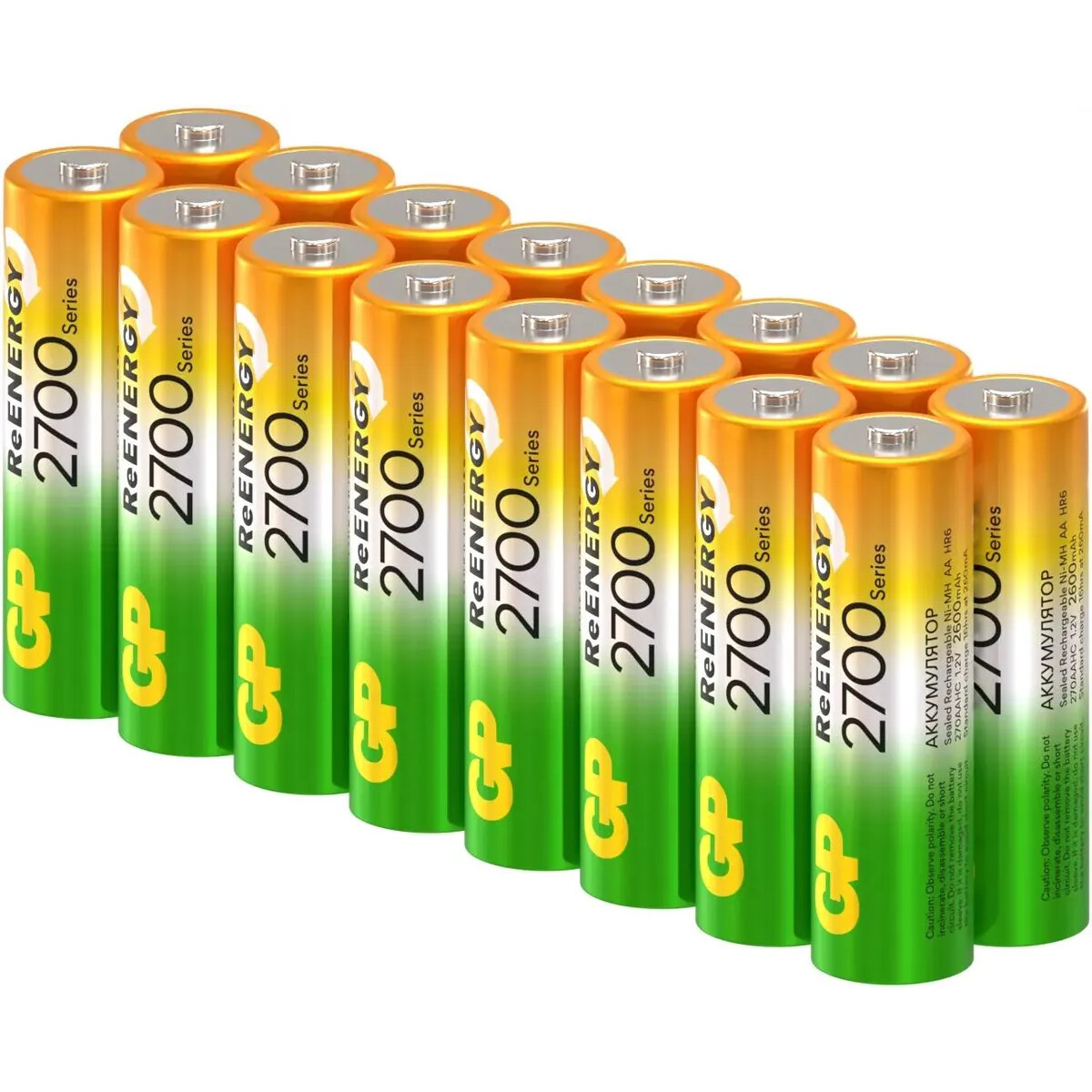 Аккумулятор GP ReEnergy (AA, 2700mAh, 16 шт.) (270AAHCRGY-B16) — изображение 2