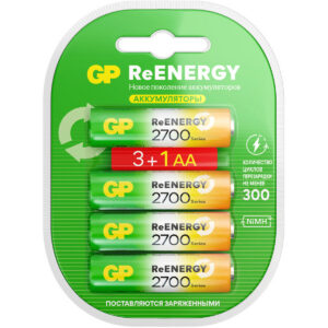 Аккумулятор GP ReEnergy (AA, 2700mAh, 4 шт.)