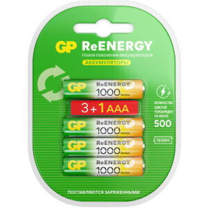 Аккумулятор GP ReEnergy (AAA, 950mAh, 4 шт.)