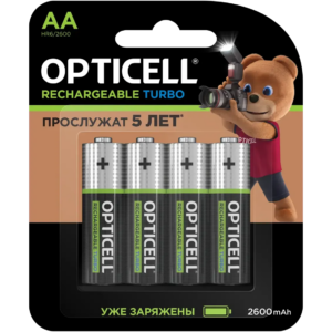 Аккумулятор Opticell Turbo (AA, 2600mAh, 4 шт.)