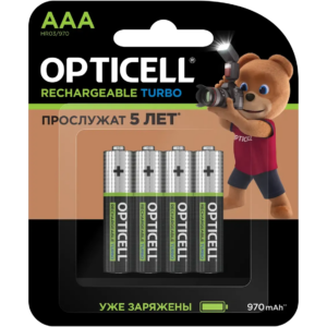 Аккумулятор Opticell Turbo (AAA, 970mAh, 4 шт.)