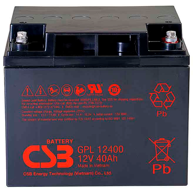 Аккумуляторная батарея CSB GPL12400