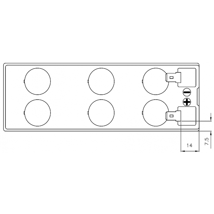 Аккумуляторная батарея CSB HR 1218W F2 — изображение 4