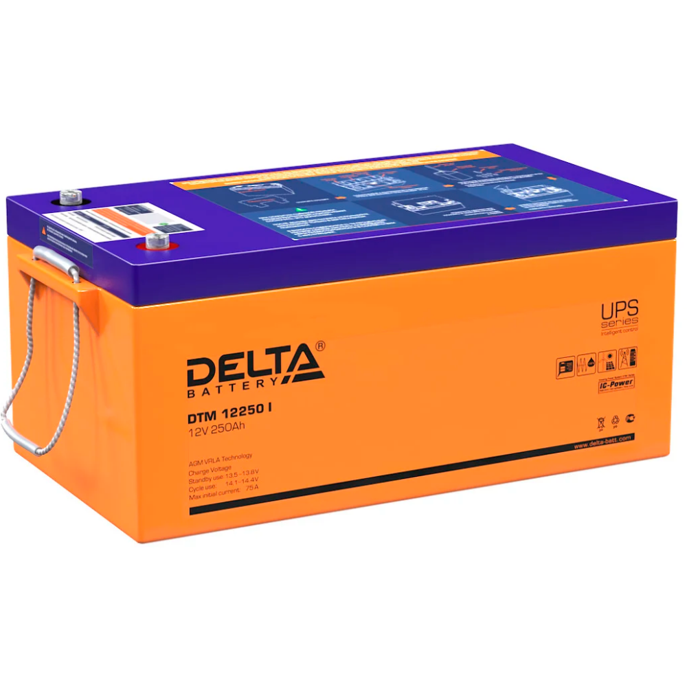 Аккумуляторная батарея Delta DTM 12250 L