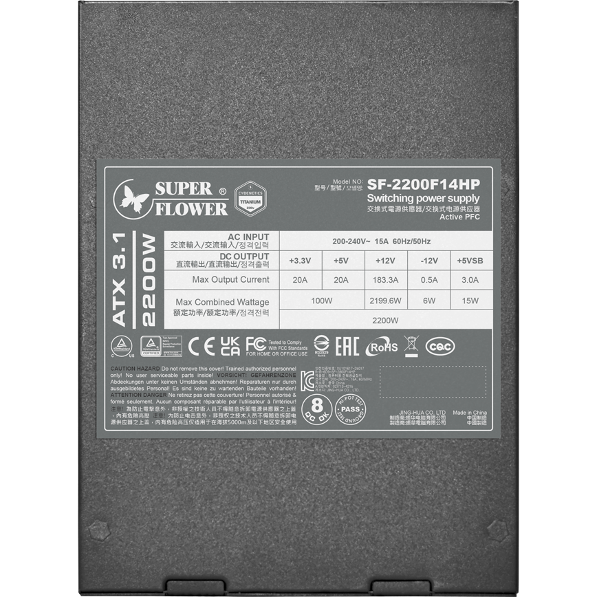 Блок питания 2200W Super Flower Leadex Titanium (SF-2200F14HP) — изображение 5
