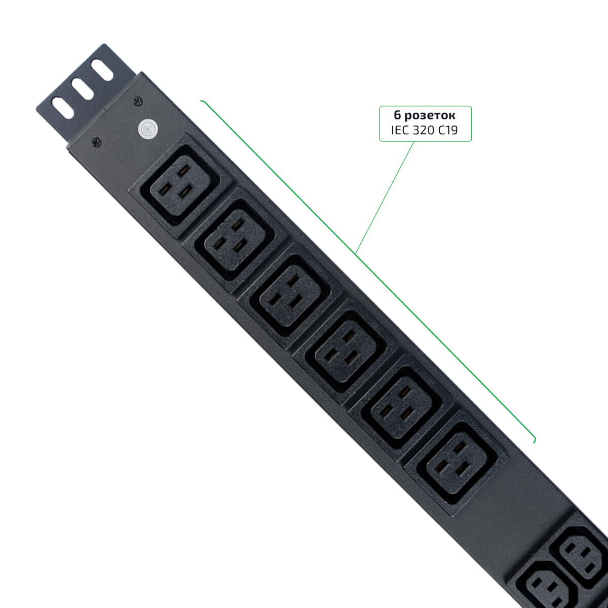 Блок розеток Cabeus SMART-PDU-32-1P-36C13-6C19-I309-M — изображение 4