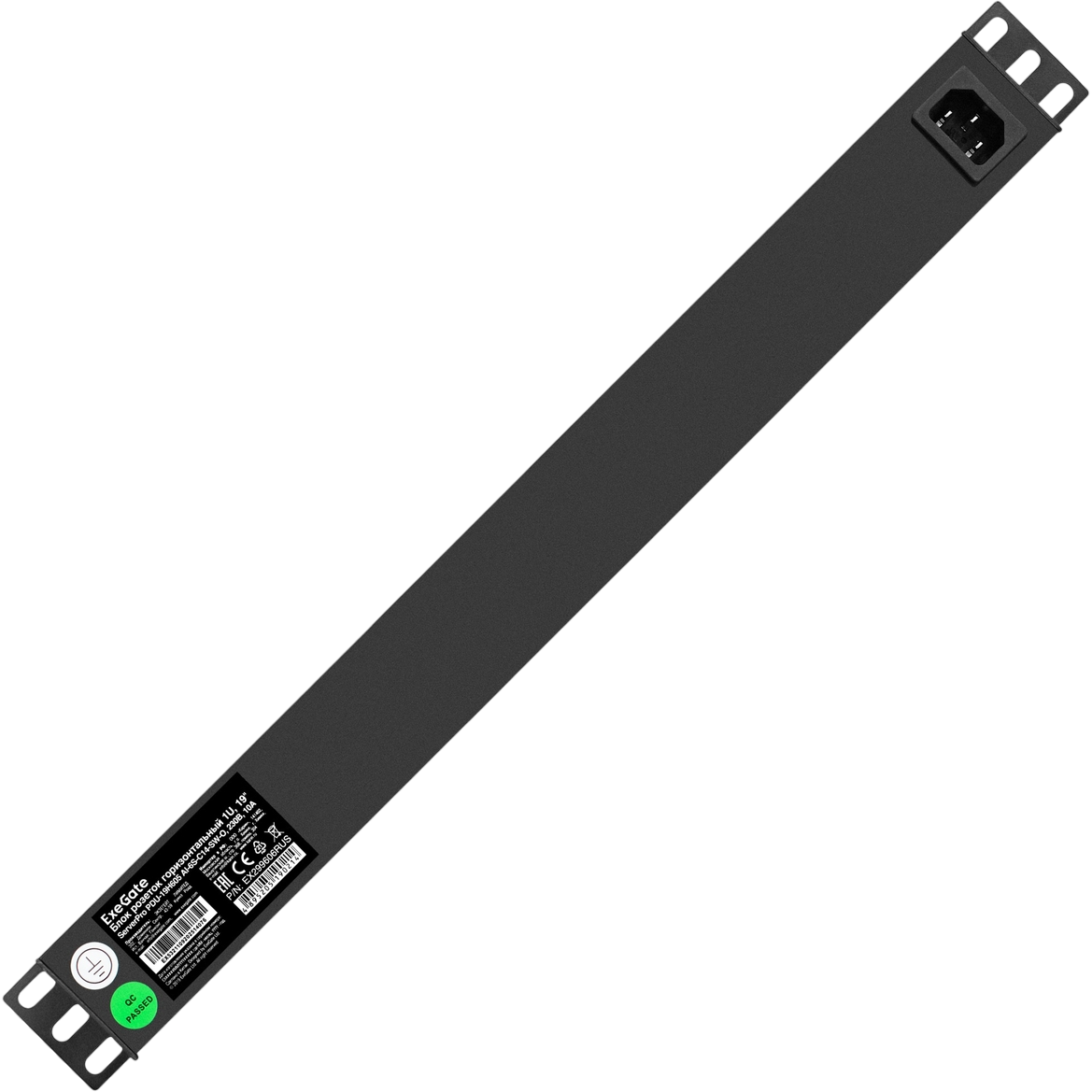 Блок розеток ExeGate PDU-19H605 Al-6S-C14-SW-O-SPD1 — изображение 4