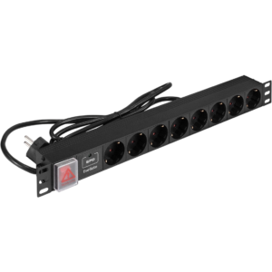 Блок розеток ExeGate PDU-19H804 Al-8S-EU2.5CU-SW-SPD1