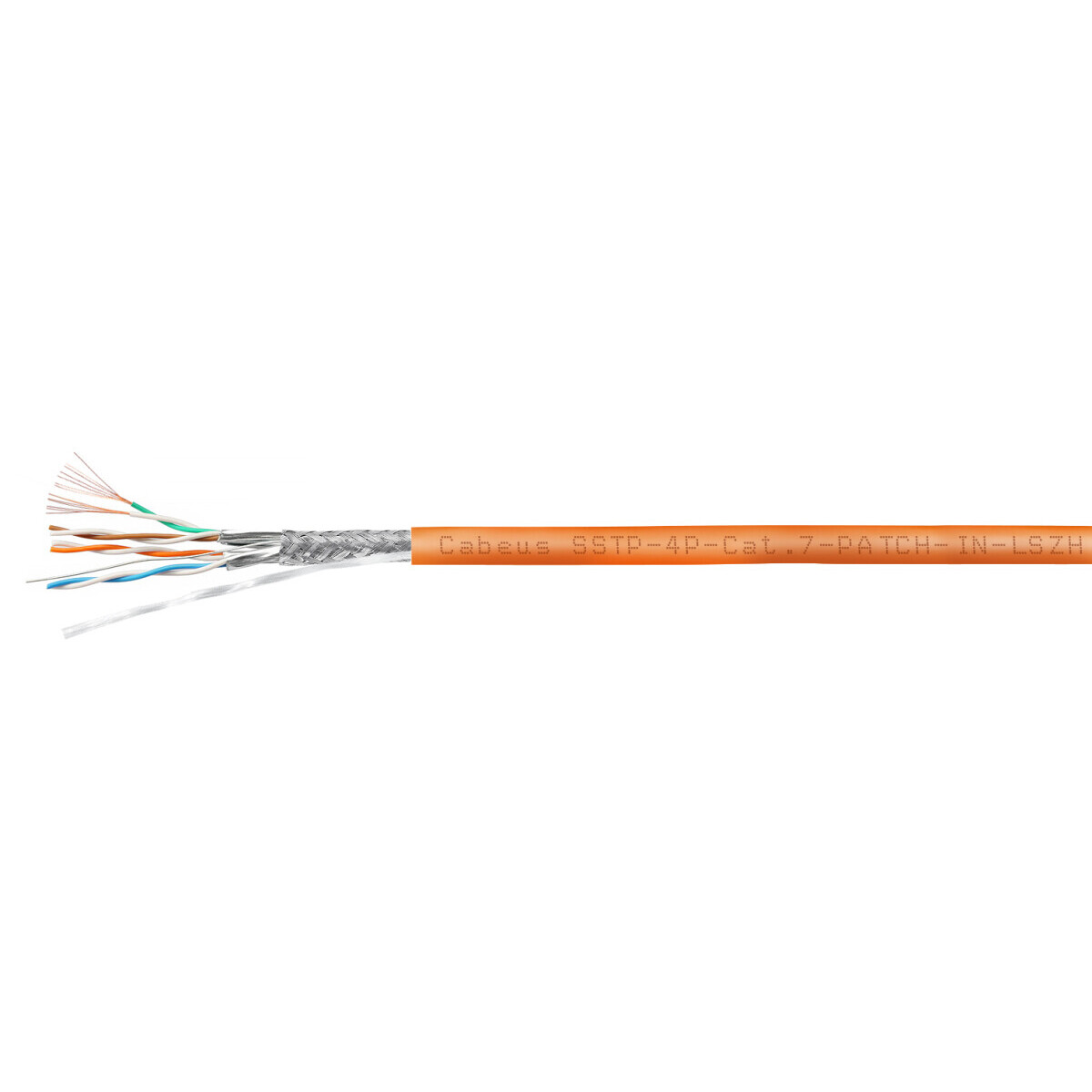 Бухта Cabeus SSTP-4P-Cat.7-PATCH-IN-LSZH-OR, 305м