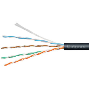 Бухта Cabeus UTP-4P-Cat.5e-SOLID-LSZH-BK-25, 25м