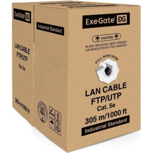 Бухта ExeGate FUTP4-C5e-CCA-S24-SW-OUT-PE-BK-305 (EX301071RUS), 305м