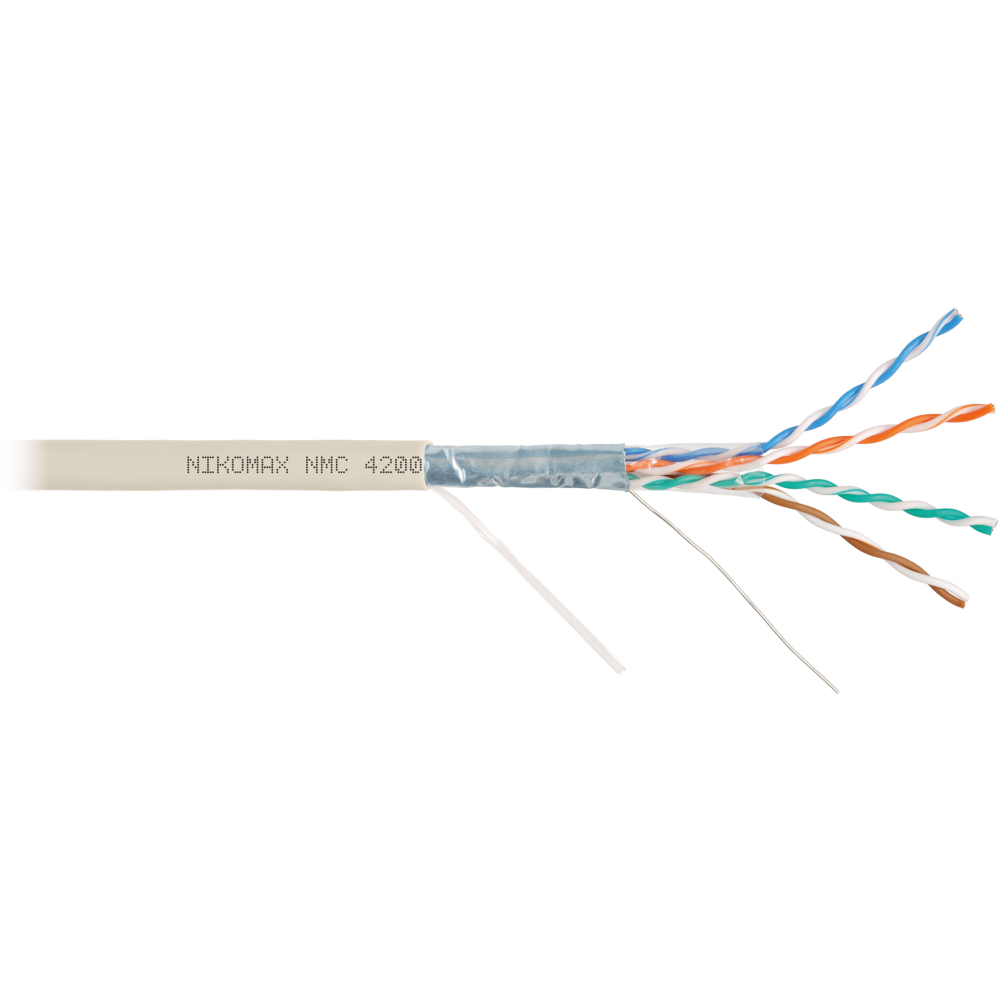 Кабель витая пара F/UTP 5e кат. 4 пары NikoMax NMC 4200L-IY