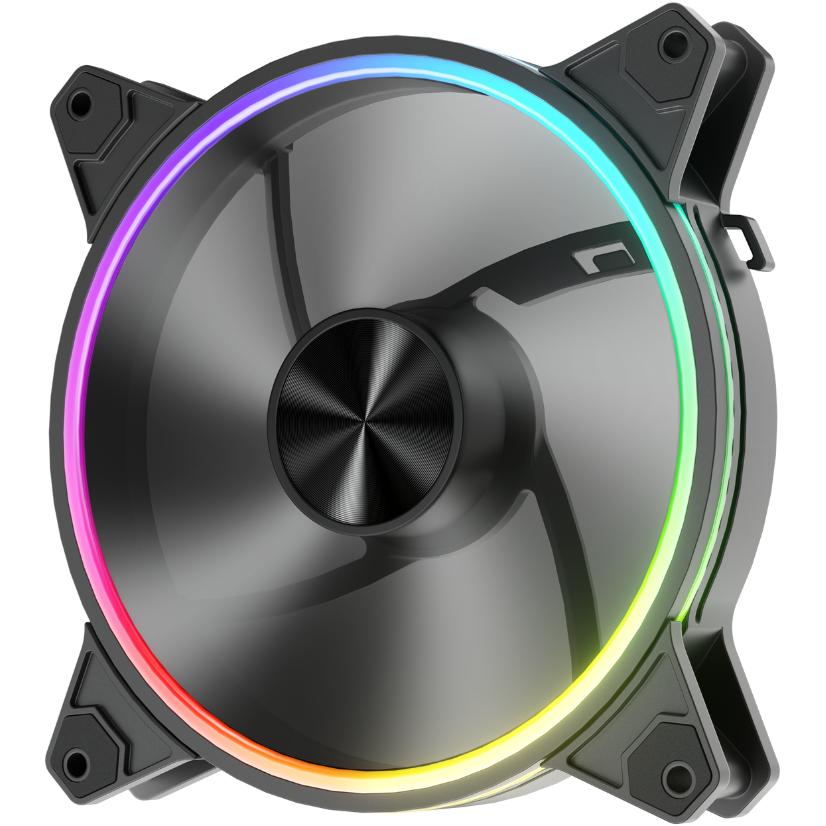 Вентилятор для корпуса 1STPLAYER FO7R-14 ARGB Black — изображение 2