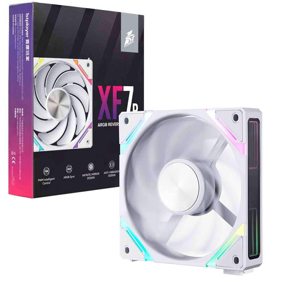 Вентилятор для корпуса 1STPLAYER XF7R ARGB White — изображение 4