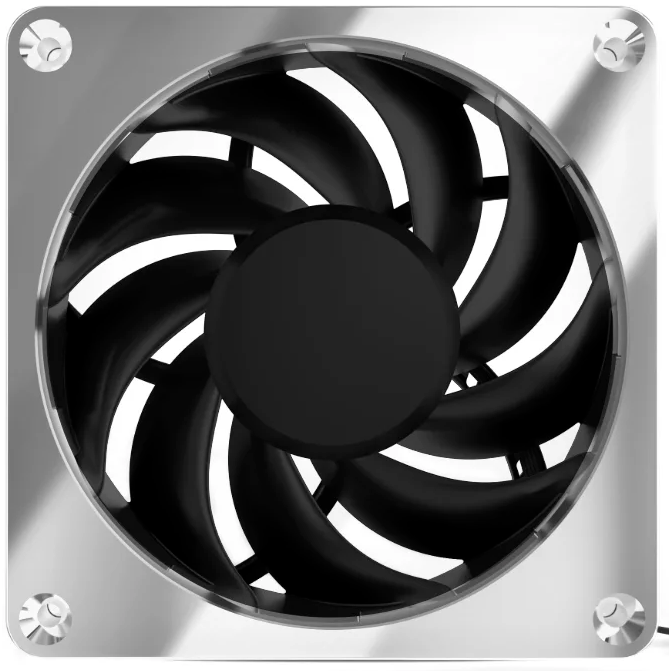 Вентилятор для корпуса Alphacool Apex Stealth Metal Power Fan 3000rpm Сhrome — изображение 2