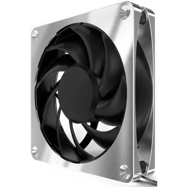 Вентилятор для корпуса Alphacool Apex Stealth Metal Power Fan 3000rpm Сhrome — изображение 3