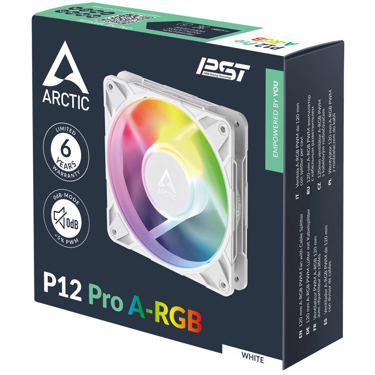 Вентилятор для корпуса Arctic P12 Pro A-RGB White — изображение 8