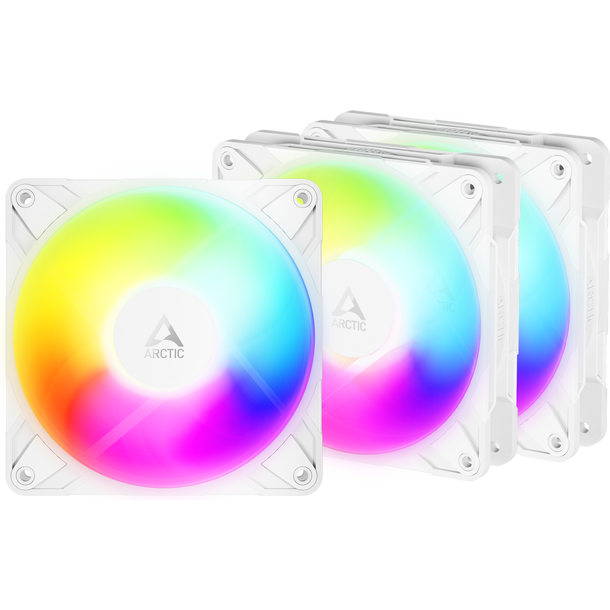 Вентилятор для корпуса Arctic P12 Pro Reverse A-RGB White (3 шт.)