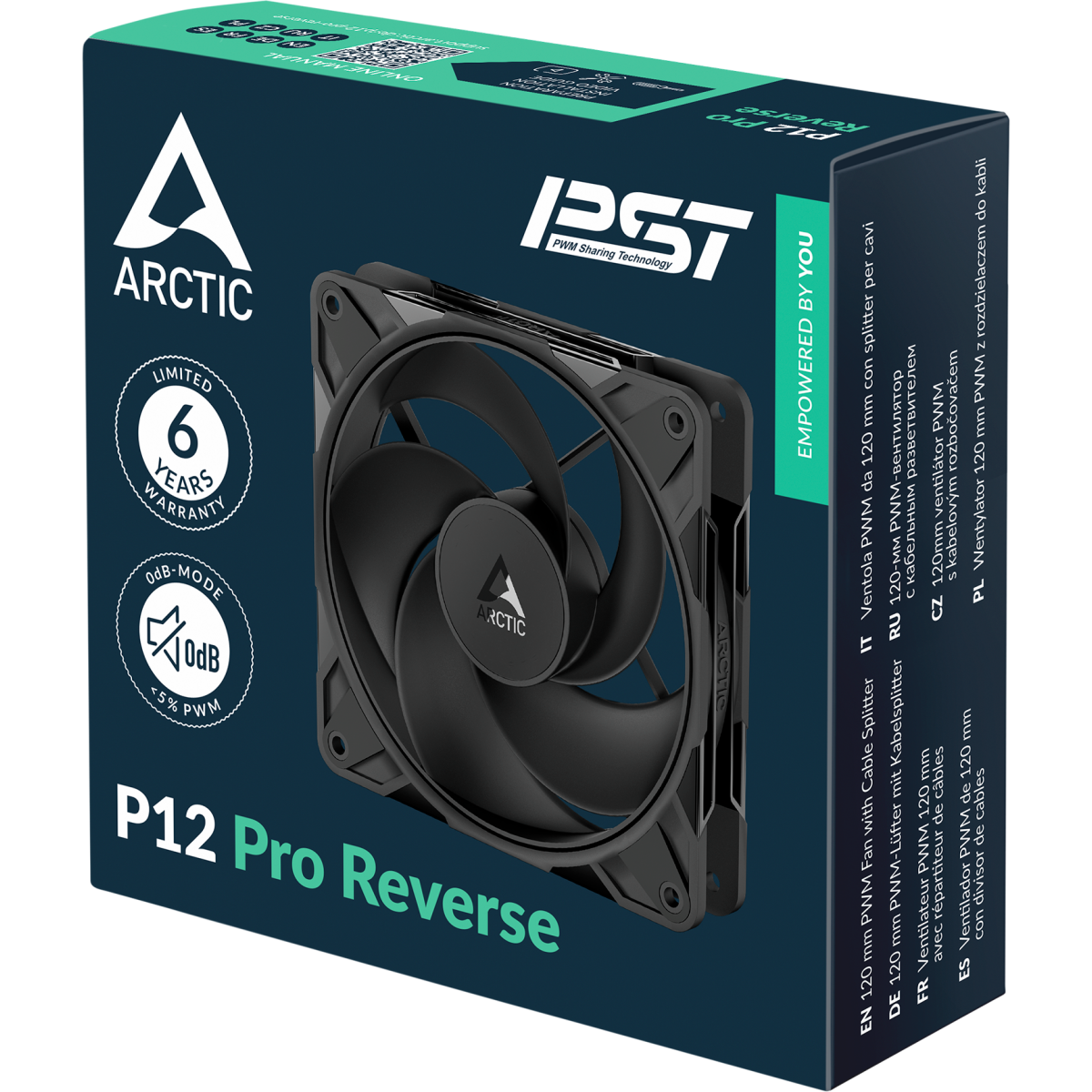 Вентилятор для корпуса Arctic P12 Pro Reverse Black — изображение 6
