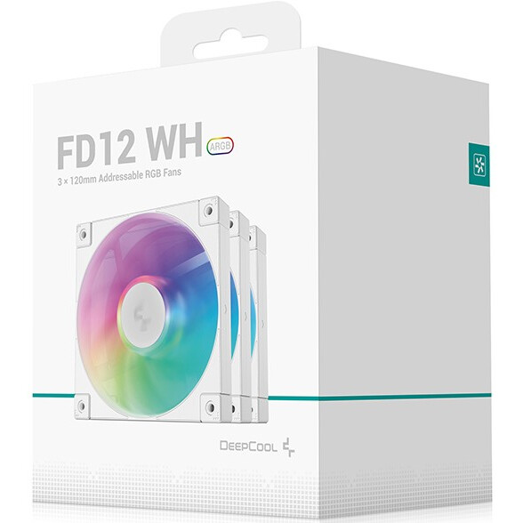 Вентилятор для корпуса DeepCool FD12 ARGB WH (3 шт.) — изображение 5