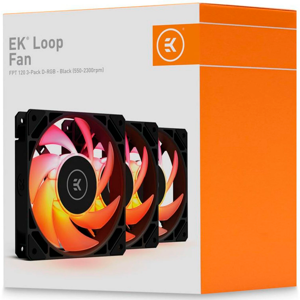 Вентилятор для корпуса EKWB EK-Loop Fan FPT 120 3-Pack D-RGB - Black (3 шт.) — изображение 4