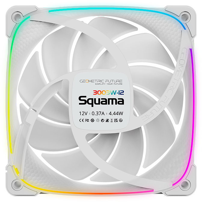 Вентилятор для корпуса Geometric Future Squama 3003-12 White — изображение 3