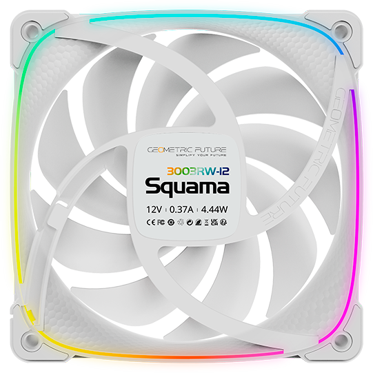 Вентилятор для корпуса Geometric Future Squama 3003R-12 White — изображение 3