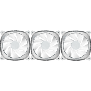 Вентилятор для корпуса Lamptron Diamond+ ARGB White (3 шт.)