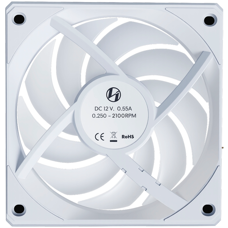 Вентилятор для корпуса Lian Li UNI Fan CL Wireless 120 Reverse Blade White — изображение 7