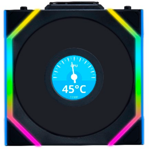 Вентилятор для корпуса Lian Li UNI Fan SL Wireless LCD 120 Reverse Blade Black