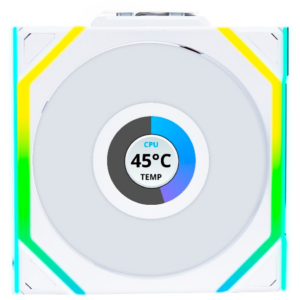 Вентилятор для корпуса Lian Li UNI Fan SL Wireless LCD 120 Reverse Blade White