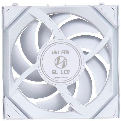 Вентилятор для корпуса Lian Li UNI Fan SL Wireless LCD 120 Reverse Blade White — изображение 3