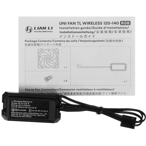 Вентилятор для корпуса Lian Li UNI Fan TL Wireless ARGB 120 Black — изображение 5
