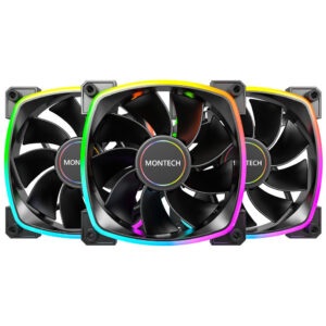 Вентилятор для корпуса MONTECH RX120 PWM BLACK (3 шт.)