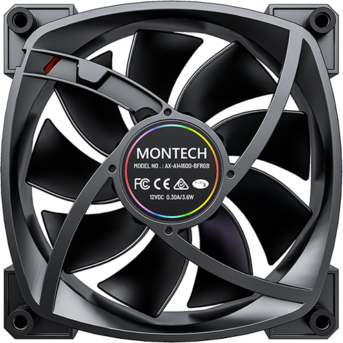 Вентилятор для корпуса MONTECH RX120 PWM BLACK — изображение 5
