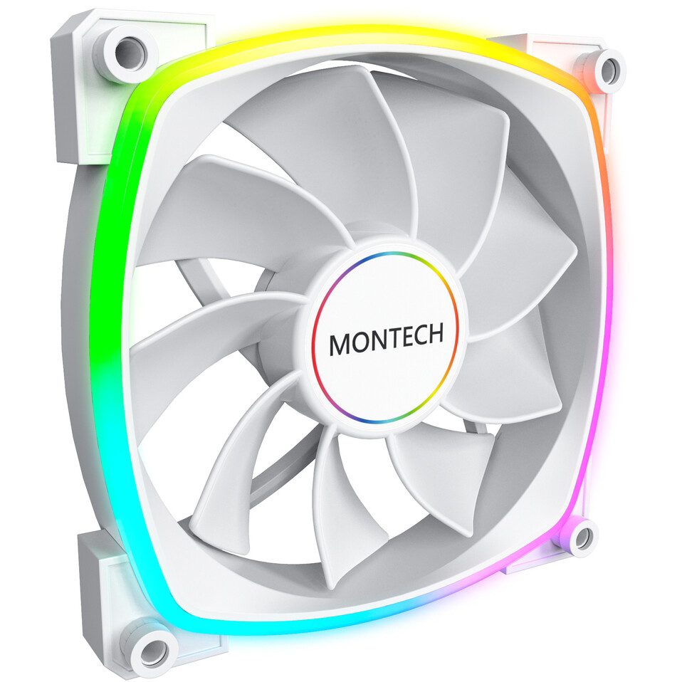 Вентилятор для корпуса MONTECH RX120 PWM WHITE (3 шт.) — изображение 2