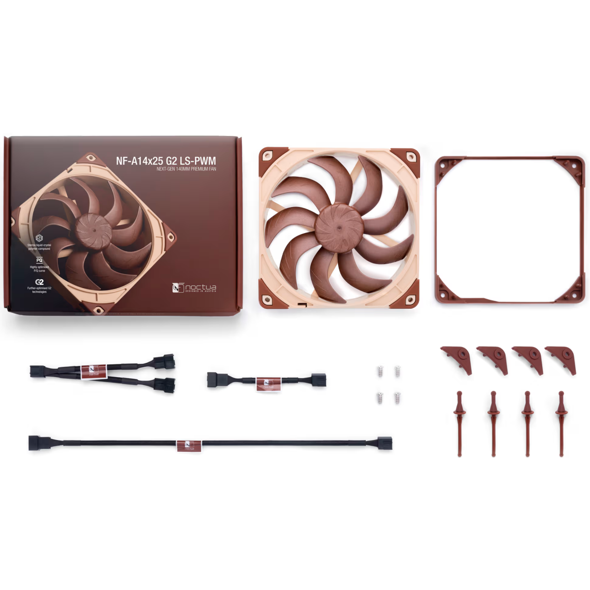Вентилятор для корпуса Noctua NF-A14x25 G2 LS-PWM — изображение 2