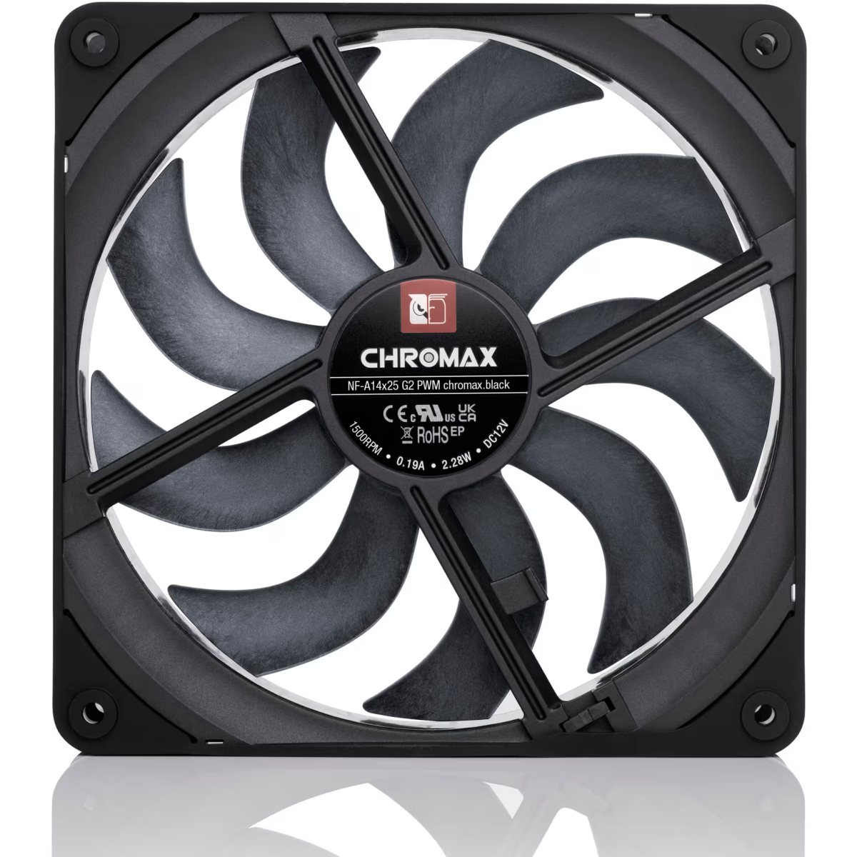 Вентилятор для корпуса Noctua NF-A14x25 G2 PWM Chromax — изображение 4