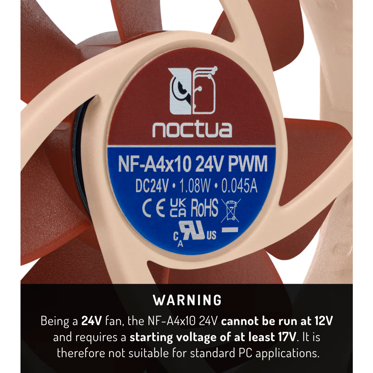 Вентилятор для корпуса Noctua NF-A4x10 24V PWM — изображение 6