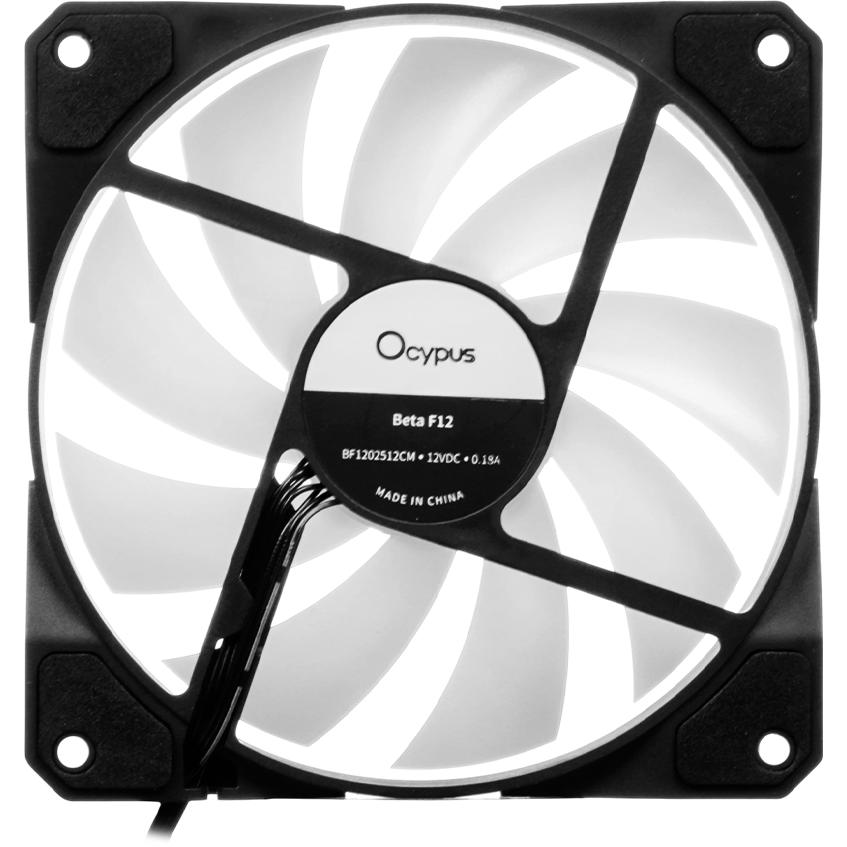 Вентилятор для корпуса Ocypus Beta F12 BK ARGB REVERSE BLADE — изображение 3