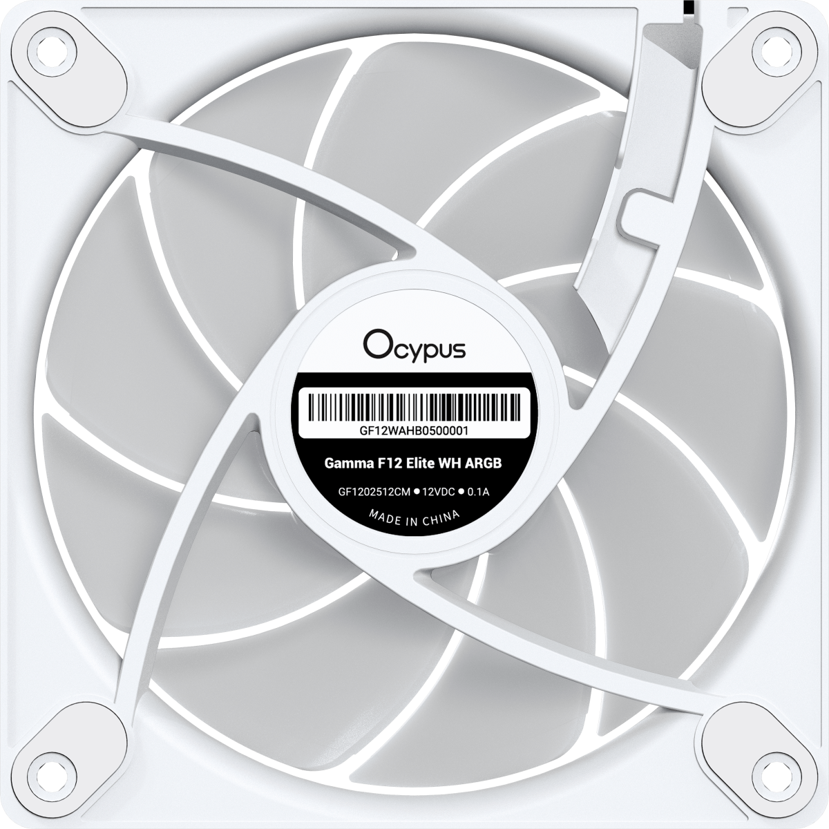 Вентилятор для корпуса Ocypus Gamma F12 Elite WH ARGB — изображение 8