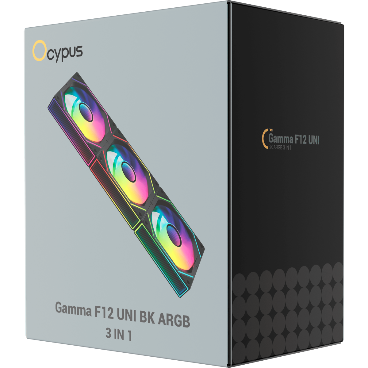 Вентилятор для корпуса Ocypus Gamma F12 UNI BK ARGB (3 шт.) — изображение 7