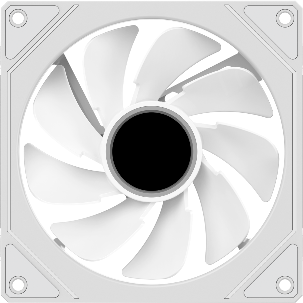Вентилятор для корпуса Ocypus Gamma F12 WH ARGB REVERSE BLADE — изображение 2