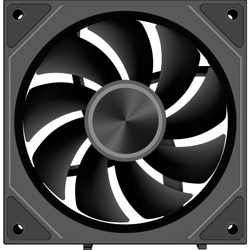 Вентилятор для корпуса PCcooler F3 X120 ARGB Black — изображение 4