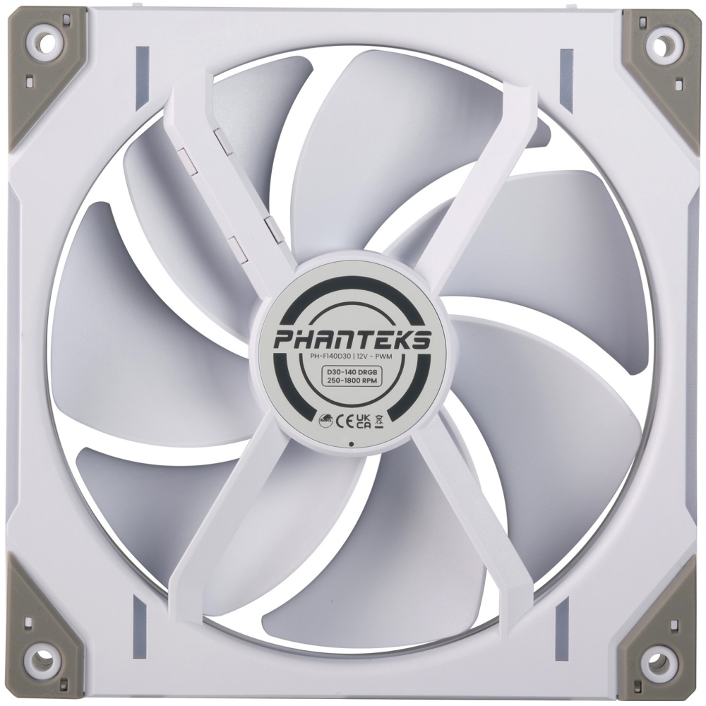 Вентилятор для корпуса Phanteks D30 DRGB PWM 140mm White (3 шт.) — изображение 3