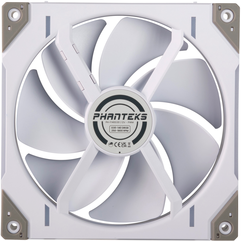 Вентилятор для корпуса Phanteks D30 DRGB PWM 140mm White — изображение 4