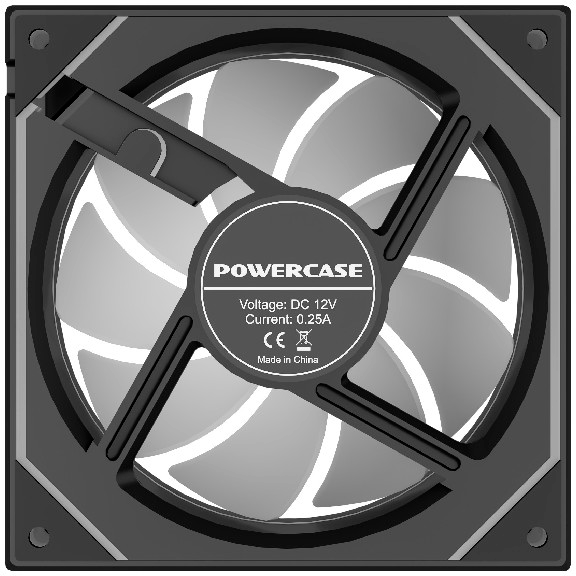 Вентилятор для корпуса Powercase M52-12 ARGB Black OEM — изображение 8