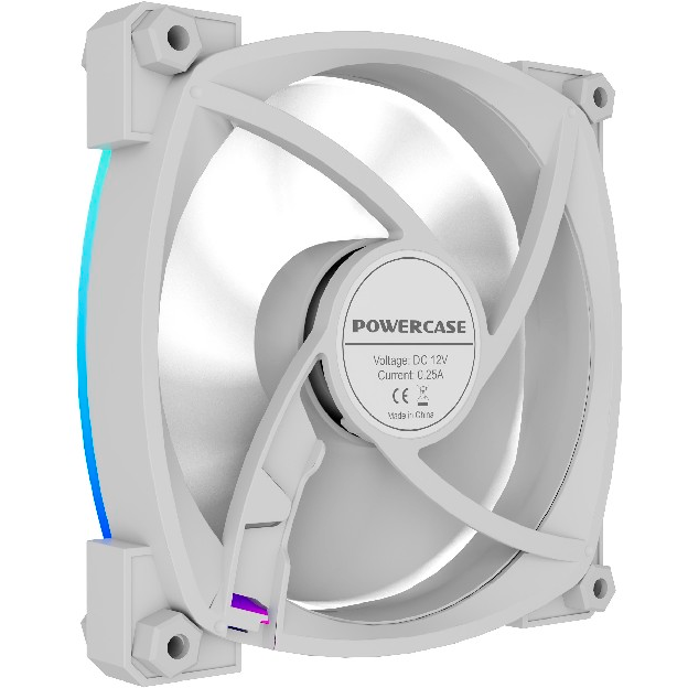 Вентилятор для корпуса Powercase M55-12W ARGB White OEM — изображение 5