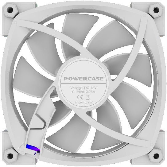 Вентилятор для корпуса Powercase M55-12W ARGB White OEM — изображение 6